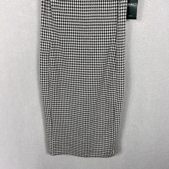 NWT Lauren Ralph Lauren Midi Dress Petite XS Houndstooth Print Sleeveless - Picture 4 of 14